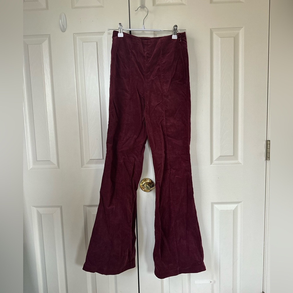 Forever 21 Burgundy Corduroy Pants